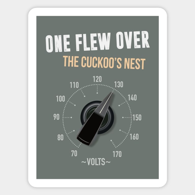 One Flew Over the Cuckoo's Nest - Alternative Movie Poster Sticker by MoviePosterBoy